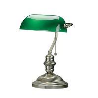 Lite Source Classic Antique Brass Banker Desk Lamp